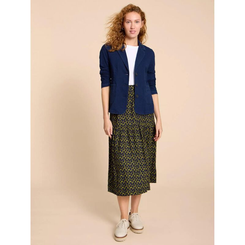 White Stuff Olivia Cotton Jersey Blazer image number 3